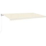 Automatische Markise mit led & Windsensor 600x300 cm Creme Vidaxl