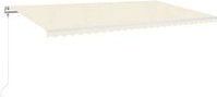 Automatische Markise mit led & Windsensor 600x300 cm Creme Vidaxl