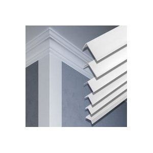 2 Meter Winkelleiste PVC Kunststoff Effector F Profile: 40x40mm - F22