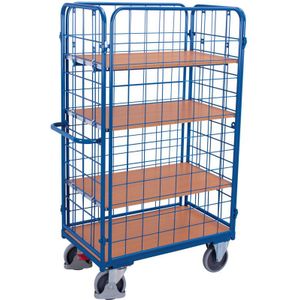 Variofit - Etagenwagen, hoch und komplett vergittert mit 4 Etagen 1000x600mm