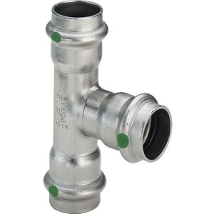 T-Stück reduziert Sanpress Inox Edelstahl 35x28x35mm - Edelstahl - Viega