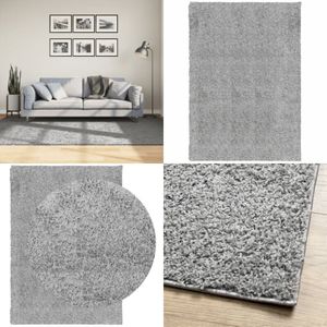 Vidaxl - Shaggy-Teppich pamplona Hochflor Modern Grau 160x230 cm - Shaggy Teppich - Grau - Hochflor - Wohnzimmer Teppich - Flur Teppich - Home &