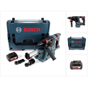Gbh 18 V-26 Akku Bohrhammer 18V SDS-Plus 2,6J + Staubabsaugung + 1x Akku 5Ah + L-Boxx - ohne Ladegerät - Bosch