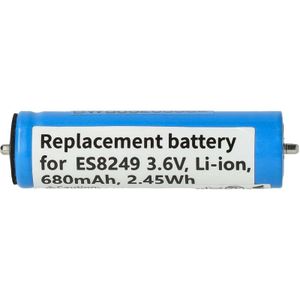 Vhbw - Akku kompatibel mit Panasonic ES-LV81, ES-LV74, ES-LV76, ES-LV80, ESLV81 Rasierer Haarschneider (680mAh, 3,6V, Li-Ion)