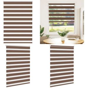 Vidaxl - Zebrarollo Braun 115x100 cm Stoffbreite 110,9 cm Polyester