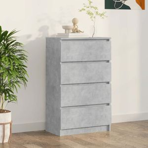 Sideboard Betongrau 60x35x98,5 cm Holzwerkstoff Vidaxl