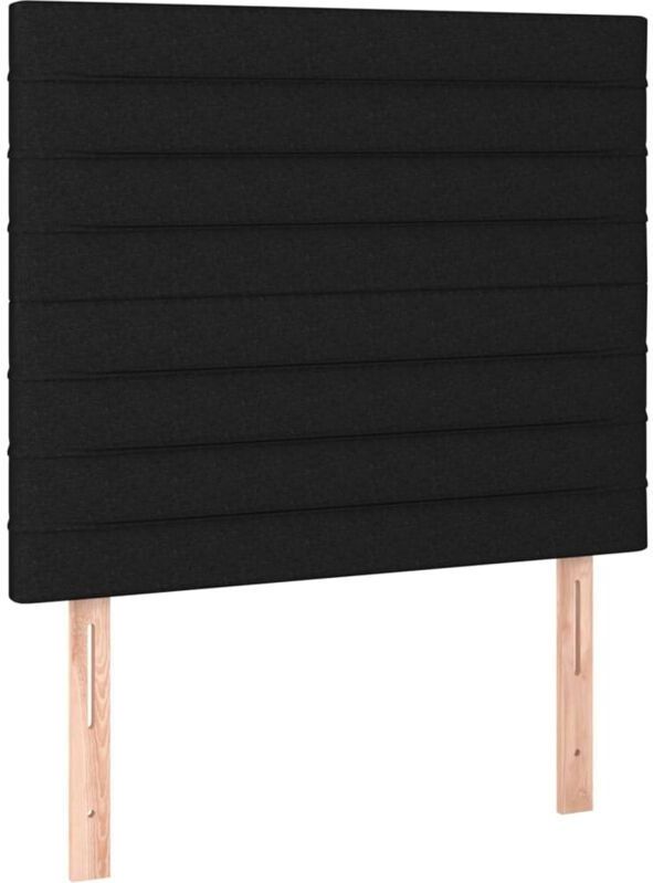 Kopfteile 2 Stk. Schwarz 80x5x78/88 cm Stoff Vidaxl