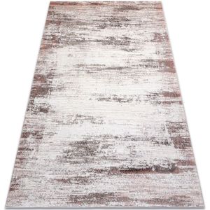 Teppich core W9775 Rahmen, schattiert - Struktur zwei Vliesebenen, beige / rosa pink 120x170 cm
