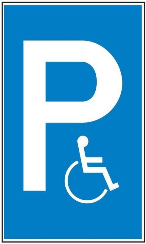 Wolk Parkplatzschild BehindertenpKunststoff (Polystyrol)