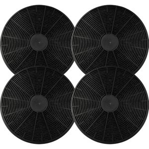 4x Aktivkohlefilter kompatibel mit Hoover RBE531N, HMB9600/1X, HMB6600/1X, HHP97000/1LX, RHG580/1IN, RDV980PN Dunstabzugshaube - 17,5 cm - Vhbw