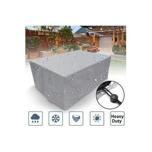 Rechteckige Schutzhülle für Gartenmöbel, Polyester, wasserdicht, staubdicht, UV-beständig, für Gartenstuhl oder Tisch (Maße: 160 x 160 x 80 cm)