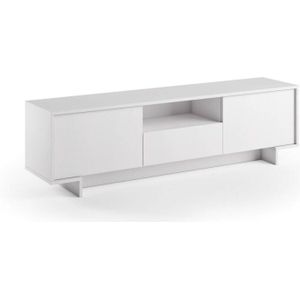 TV-Ständer Andromeda, TV-Ständer für das Wohnzimmer, niedriges Wohnzimmer-Sideboard mit 2 Türen und 1 Schublade, 100 % Made in Italy, 170 x 42 x 48
