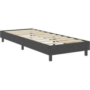 Vidaxl - Boxspring-Bettgestell Grau Stoff 100x200 cm
