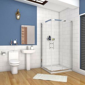80X70cm Duschabtrennung Schiebetür NANO Dusche Duschkabine Eckeinstieg Höhe 195cm Duschtür