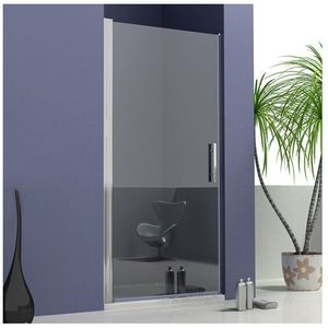 80x185cm Nischentür Duschabtrennung Nano Glas,Mit Duschtasse 80x80cm