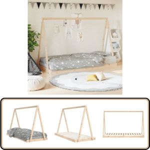Vidaxl - Kinderbett 90x200 cm Massivholz Kiefer - Holz Kinderbett - Kiefernholz Kinderbett - Tipi Kinderbett - Jugendzimmer Möbel - Kinderzimmer Deko