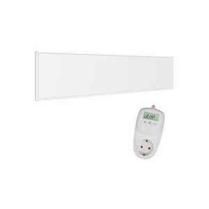 CF360 120x30cm Infrarotheizung Wandheizung - Infrarotheizung 360W mit Thermostat - Infrarotheizung Panel für Wandmontage - Infrarot Heizkörper + TH10