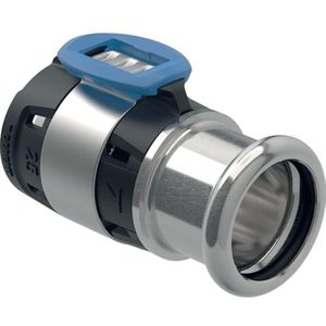 FlowFit Übergang auf Map mit Pressmuffe Edelstahl 20mm-d22 - Geberit