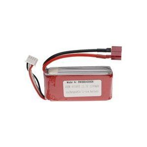 Vhbw - Akku kompatibel mit T-Stecker für Modellbau z.B. Racing Car, Helikopter, Flugzeug (1100mAh, 11,1V, Li-Polymer, 74 x 34 x 15 mm)