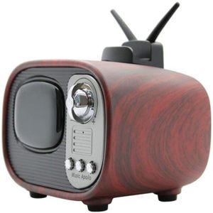 Trade Shop - B3 bluetooth lautsprecher fall retro-stil fernsehen vintage smartphone sd usb aux -