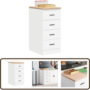 Garagen-Aufbewahrungsschrank Weiß 40x51x85 cm Massivholz Kiefer - Vidaxl