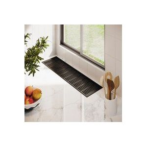 Aluminium Stegblech 150mm x 1500mm Braun eloxiert C4 Lüftungsgitter Heizungsdeckel