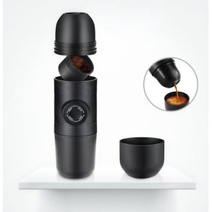 Tragbare Kaffeemaschine, 70 ml manuelle Kaffeemaschine, Mini-Kaffeemaschine für gemahlenen Kaffee, tragbar, Espressomaschine, manuelle