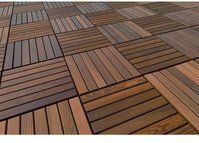 Terrassenfliesen 33x33cm Klickfliesen Thermoesche Holzfliesen Balkonfliesen: 1 Stück - Muster ca. 0.11 qm
