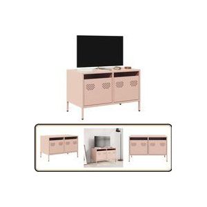 Vidaxl - TV-Schrank Rosa 68x39x43,5 cm Kaltgewalzter Stahl
