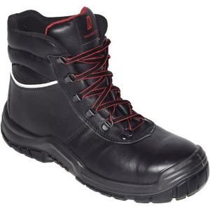 Nitras - Sicherheitsstiefel power step mid+ Größe 42 schwarz S3 hro src en iso 20345 Volleder
