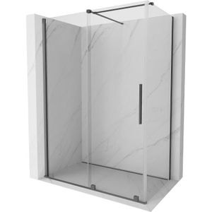Mexen - Velar Duschkabine 140 x 80 cm, transparent, gun metal - 871-140-080-01-95