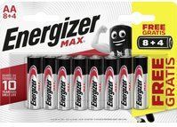 Max Alkaline Batterie Mignon aa 1,5 v 8 + 4er Pack - Energizer