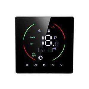 16A Elektrischer Heizungs-Smart-Thermostat AC 90V-240V Smart Touchscreen Farbbildschirm, programmierbar für elektrische Heizung für Haus, Büro,