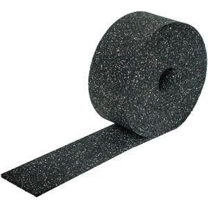 Rubber tegeldrager op rol van 10 meter - breedte 50 mm dikte 10 mm