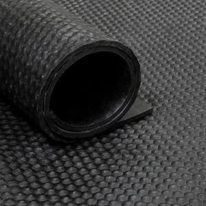 Rubber loper / rubbermat op rol Hamerslag 10mm - Breedte 250 cm - 2 me