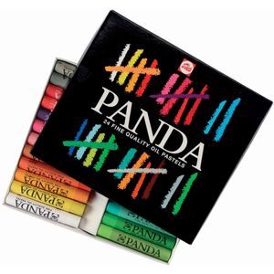 Talens Panda oliepastel, doos van 24 pastels