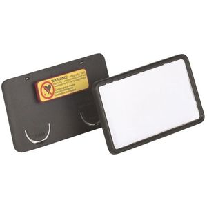 Badge Durable clip card met magneet 40x75mm