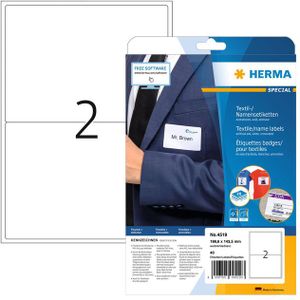 Etiket HERMA 4519 199.6x143.5mm acetaatzijde wit