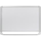 Bi-Office MasterVision emaille whiteboard met lichtgrijze kader ft 90 x 60 cm