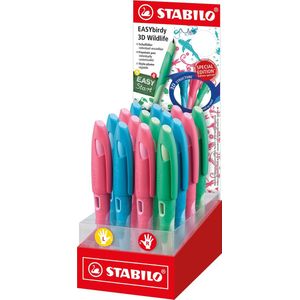 STABILO EASYbirdy vulpen 3D Wildlife, display van 16 stuks