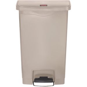 Rubbermaid Slim Jim Step-On-container Front Step, beige, 50 l