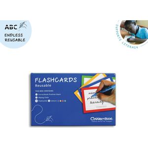 Correctbook Flashcards (systeemkaarten), uitwisbaar / herbruikbaar, gelijnd, pak van 144 stuks