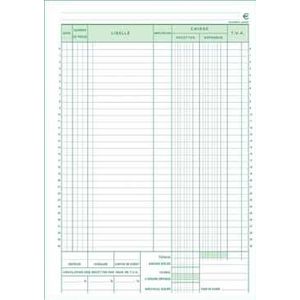 Exacompta kasboek, ft A4, Franstalig, dupli (50 x 2 vel)