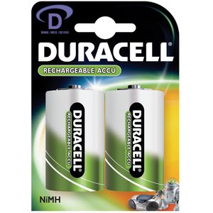 Duracell Rechargeable D 3000mAh batterijen, verpakking van 2