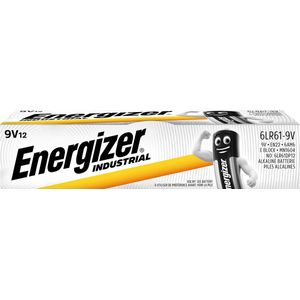 Energizer Industrial alkaline batterij 9V/6LR61/522, 12 stuks