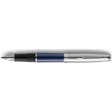 Waterman vulpen Embleme Blue Chrome Trim met fijne punt