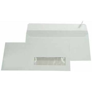 Gallery enveloppen ft 110 x 220 mm, venster rechts, stripsluiting, doos van 500 stuks