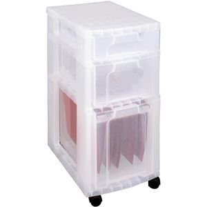 Really Useful Box ladenblok 7 + 12 + 25 l, transparant