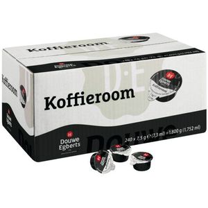 Koffiemelkcups Douwe Egberts halfroom 240x2.5gr