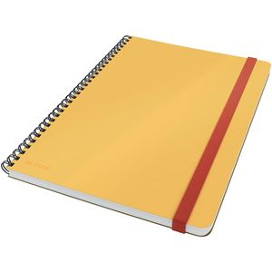 Leitz Cosy notitieboek met spiraalbinding, voor ft B5, gelijnd, geel